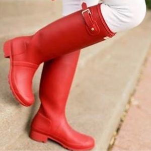 Hunter | Original Tall Rain Boot Red Matte 39/US 8
